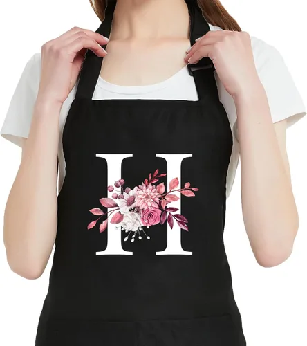 Vista 13 de Delantales Personalizados para Mujeres con Bolsillos, Lindos Delantales para Mujeres Chef de Repostería, Regalos de Cocina para el Cumpleaños de Mamá
