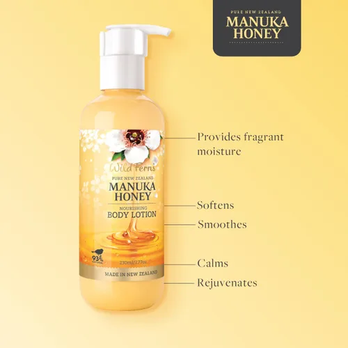 Vista 5 de Wild Ferns Loción Corporal Nutritiva Miel de Manuka