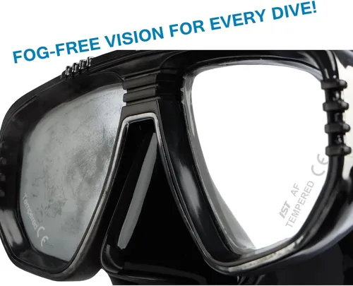 Vista 3 de IST MP203 Hunter Twin Tinted Lens Low Volume Buceo Snorkeling Máscara de Pesca Submarina