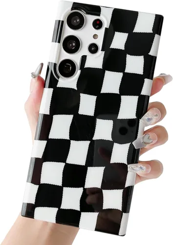 Vista 10 de S23 - Funda para Samsung Galaxy S23 para mujeres y niñas, diseño de mármol con purpurina floral, silicona suave, delgada, bonita, flexible, funda