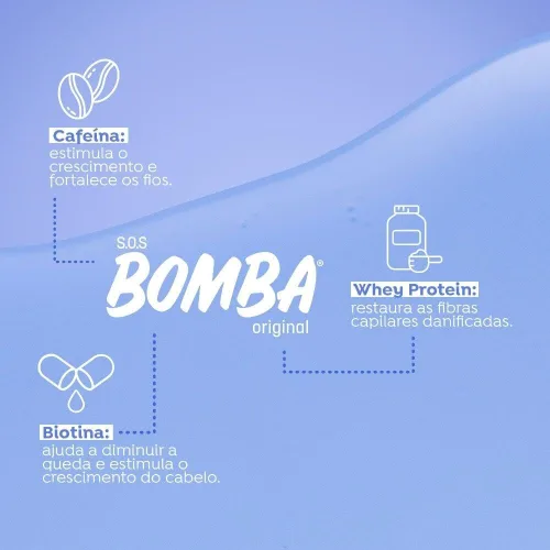 Vista 6 de Salon Line - Linha SOS Bomba (Crescimento) - Tonico Fortalecedor 100 Ml - (SOS Bomb (Crecimiento) - Tónico Fortalecedor 3.38 Fl Oz)