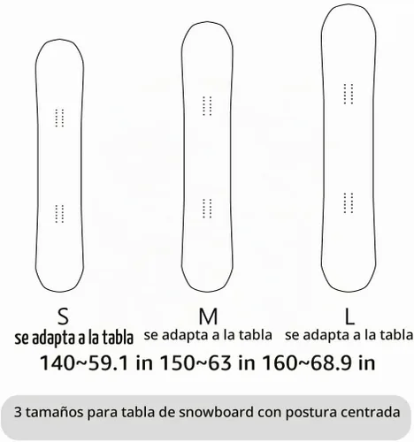 Vista 10 de MONS Funda Protectora de Snowboard de Forro Suave con Encuadernación Abierta