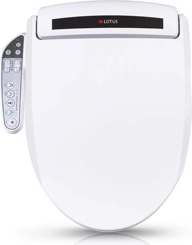 Vista 11 de Lotus Asiento bidé ATS-800 redondo, asiento con calefacción, lavado con temperatura controlada, secador de aire caliente, fácil instalación