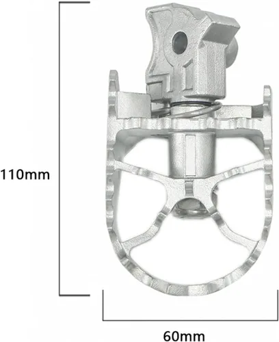 Vista 2 de Estriberas reposapiés para B&MW F800GS F700GS G650GS F 800 700 650 F800 F700 F650 para GS motocicleta Estriberas delanteras Estriberas de conductor