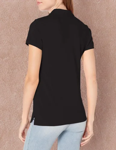Vista 3 de Nautica Polo de algodón de manga corta con 5 botones para mujer