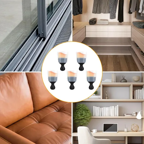 Vista 6 de 5 piezas de cepillo para detalles interiores de coche, cepillo de limpieza de polvo interior, herramienta de cepillo suave para plumero de coche