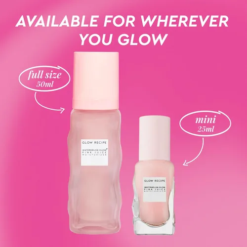 Vista 7 de Glow Recipe Pink Juice - Gel Hidratante Facial de Agua para mujeres, hombres y adolescentes, tamaño de viaje, ácido hialurónico hidratante