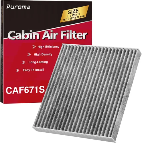 Vista 17 de Puroma Filtro de aire de cabina Carbón activado para CP930 CF10930 CAF1869P