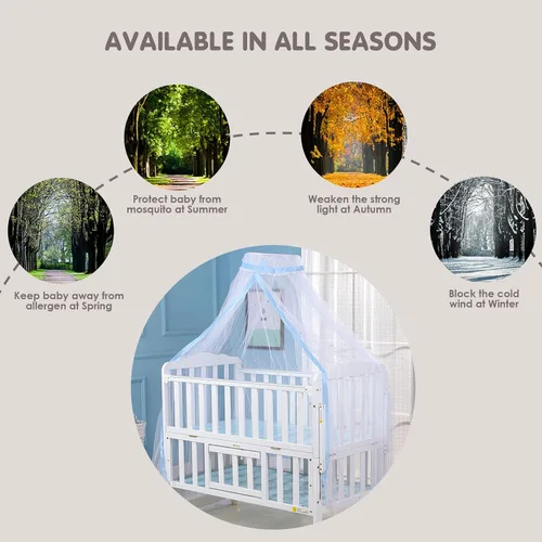 Vista 7 de 1PC Cuna Dome Net Baby Child Mosquitera Recién Nacido Plegable Mosquitero Red