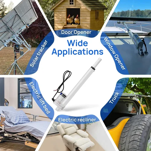 Vista 9 de Rastreador solar de Eco-Worthy, muy resistente, carga de hasta 330 lb, accionamiento lineal, multifunción, uso automático electrónico, 12v