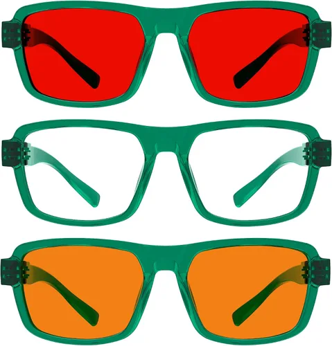 Vista 282 de Eyekepper Gafas de luz azul para hombre y mujer, paquete de 6 lentes Pilot Paquete de 6 color mezclado