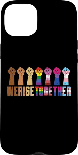 Vista 9 de We Rise Together Black LGBT Raised Fist Pride Equality Gift Case for iPhone 17