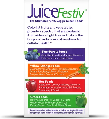 Vista 10 de Suplemento nutricional en cápsulas Natrol JuiceFestiv (60 cápsulas FruitFestiv y 60 cápsulas VeggieFestiv), 47469053031, paquete de de 1, 1, 1