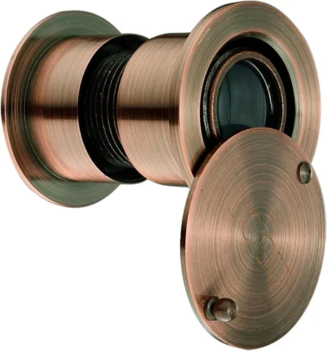 Vista 7 de TOGU TG3828YG-AC - Visor de puerta de latón macizo de 220 grados con cubierta de privacidad resistente para puertas de 1-3/5 a 2-1/6 pulgadas Cobre