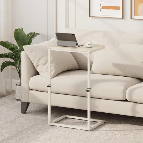 Vista 2 de Vagusicc C Shaped End Table for Couch, 33.2'' Tall C Table Adjustable Height Side Table, Small Side Table for Small Spaces, Couch Tables that Slide