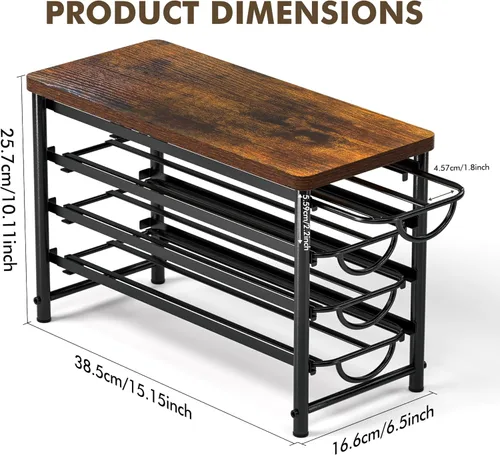 Vista 3 de HFHOME Soporte para cápsulas de café con parte superior de madera, compatible con K-Cups, cajón de almacenamiento de cápsulas de café de 4 niveles