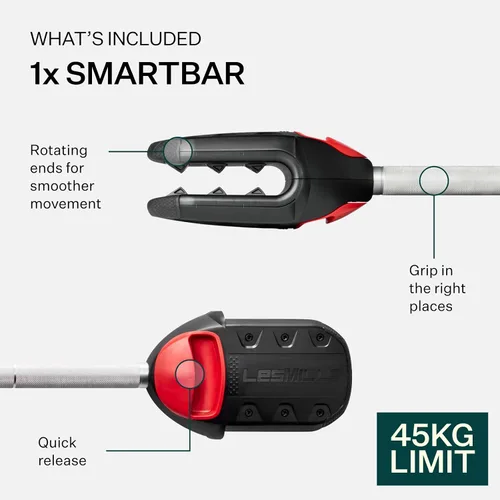 Vista 2 de Les Mills™ SMARTBAR™ Y Set de Pesas y Placas de Ejercicio para Entrenamientos de Cuerpo Completo