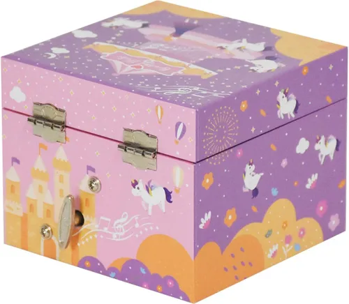 Vista 3 de Caja de joyería musical para niñas y niños caja de joyería de música para regalo hermoso soñador