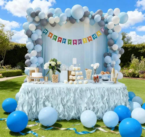 Vista 6 de Soporte de arco de globos con base, kit de soporte de arco de boda con base para bolsas de agua, soporte de arco de globos para decoración de bodas