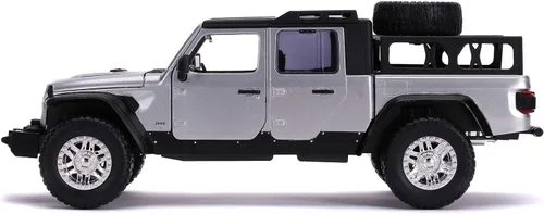 Vista 3 de Jada Toys Fast & Furious F9 1:24 2020 Jeep Gladiator - Auto fundido a presión, juguetes para niños y adultos