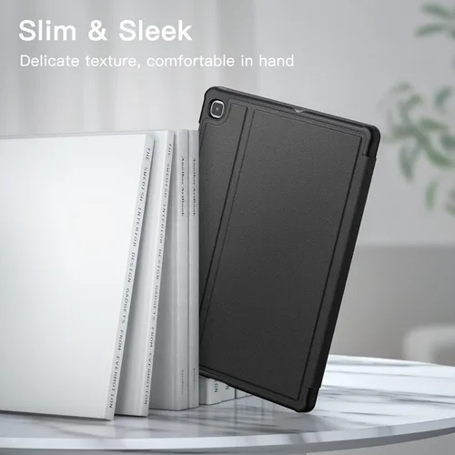 Vista 4 de JETech Funda para Samsung Galaxy Tab S6 Lite de 10.4 pulgadas 2024/2022/2020 con soporte para S Pen y funda protectora para tableta, visión Negro
