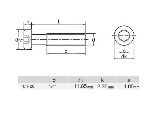 Vista 4 de 10 Uds. 1/4-20 x 1-1/2 pulgadas Remache avellanado Tornillos de conexión de acero inoxidable 304