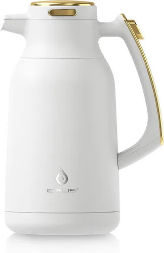 Vista 17 de IDEUS Jarra térmica para café, frasco de acero inoxidable con aislamiento al vacío de doble pared, jarra de agua, servidor de café y dispensador