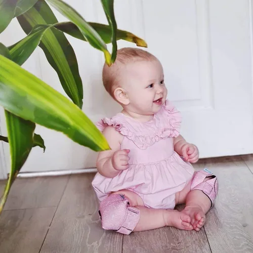 Vista 6 de Rodilleras para gatear cómodas unisex para niños pequeños y bebés que gatean 2 pares