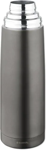 Vista 9 de Isosteel Duo 9900DAT Top 0 75 Litre Stainless Steel Vacuum Flask, Titan/Grey, 8.2 x 7.7 x 30.4 cm