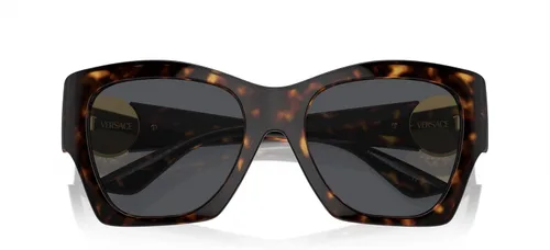 Vista 5 de Versace VE 4452 10887 Havana Gafas De Sol De Plástico Moda Lente Gris