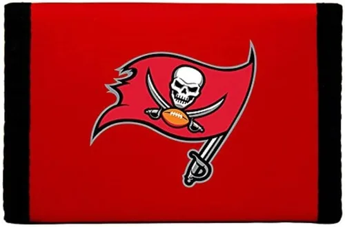 Vista 10 de Rico Industries NFL Football - Cartera de nailon de tres pliegues