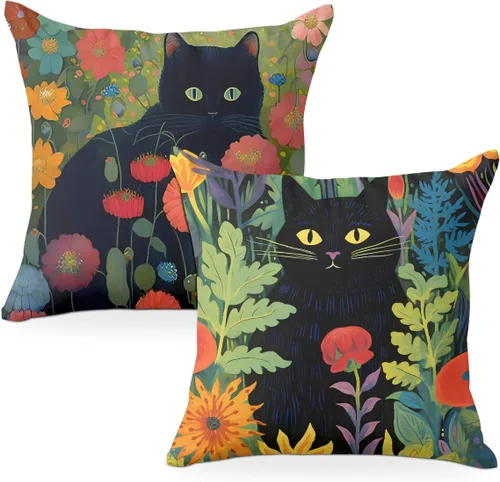 Vista 13 de 2 piezas de fundas de almohada de 18 x 18 pulgadas, fundas de almohada de estilo coqueto, fundas de almohada decorativas con arco rosa, fundas