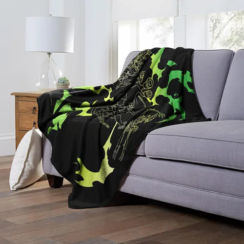 Vista 5 de NORTHWEST Cartoon Network - Manta Ben 10 Silk Touch, 50 x 60 pulgadas, Aleins to The Rescue