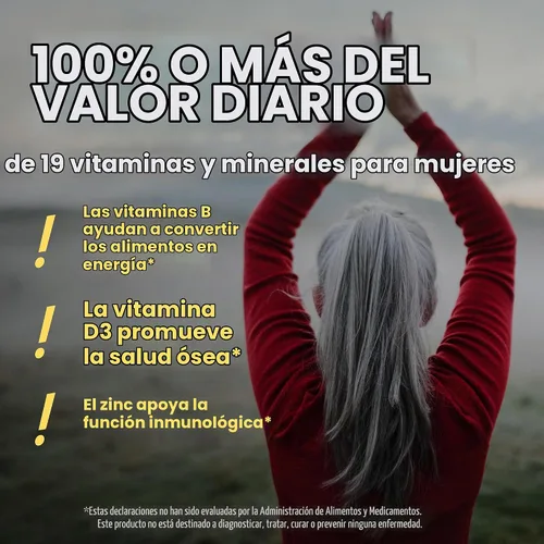 Vista 4 de Nature's Way ¡Alive! 50 Plus Tabletas multivitamínicas completas para mujer