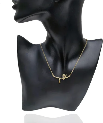 Vista 4 de Collar de abejorro con dije de abejorro, collares con colgante de miel goteante para mujer, joyería simple para uso diario, collares para mejores