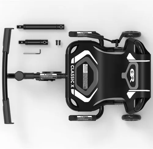 Vista 2 de EzyRoller Classic X - Juguete para niños de 3 a 12 años, hasta 154 libras Negro