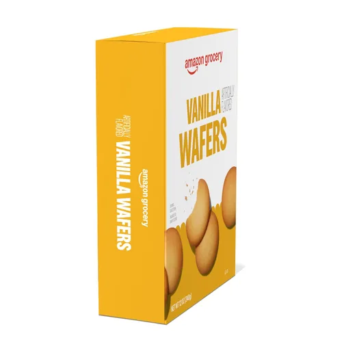 Vista 4 de Amazon Grocery, Obleas de vainilla, 12 onzas (anteriormente Happy Belly, el embalaje puede variar)