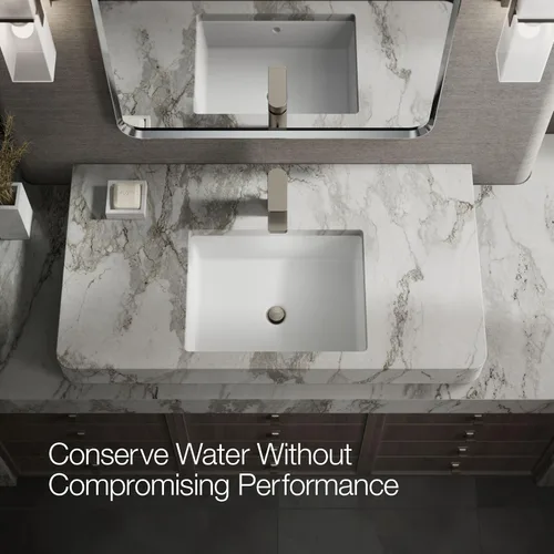 Vista 11 de Kohler 23472-4-BN Parallel® - Grifo para lavabo de baño con mango único, 1.2 gpm, níquel cepillado vibrante