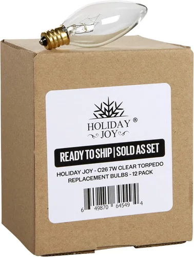 Vista 7 de Holiday Joy Bombillas de vela C7 - Candelabro incandescente E12 de 7 W