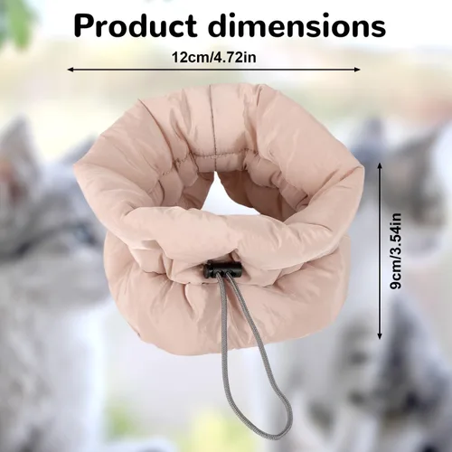 Vista 2 de BOXOB Collar de recuperación ajustable, ligero, impermeable y suave para gatos y perros, cono de gatito para dejar de lamer después de la cirugía