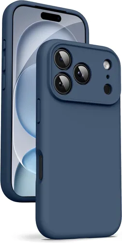 Vista 123 de Supdeal Funda de silicona líquida para iPhone Air - [Protección total para la cámara] [Forro de microfibra suave antiarañazos] Funda de teléfono