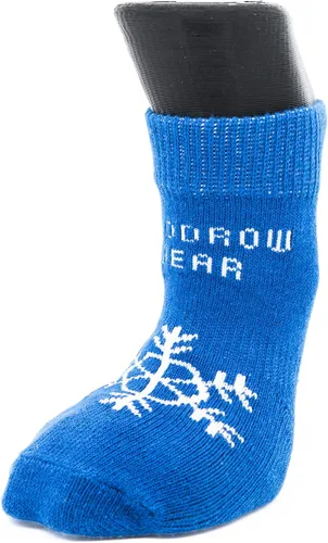 Vista 5 de Woodrow Wear, Power Paws - Calcetines originales para perro, color azul con copo de nieve, XXXL, se adaptan a más de 180 libras