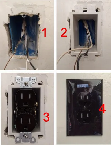 Vista 8 de iMBAPrice IMBA-BE1 - Extensor de caja de toma de corriente eléctrica no metálica de 1 banda para accesorios de receptáculos de interruptor