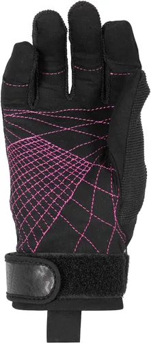 Vista 2 de HO Pro Grip - Guantes de esquí acuático para mujer, color negro/rosa, talla L