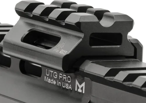 Vista 3 de Leapers MT-RSX5S Inc., UTG Super Slim Picatinny Riser Mount, 1/2" de altura, 3 ranuras, negro