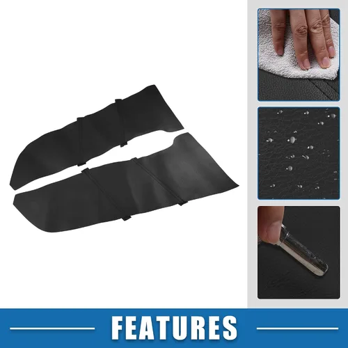 Vista 3 de Panel de la puerta delantera del coche reposabrazos cubierta interior puerta trims para Honda Accord 2008-2012 negro 1 par
