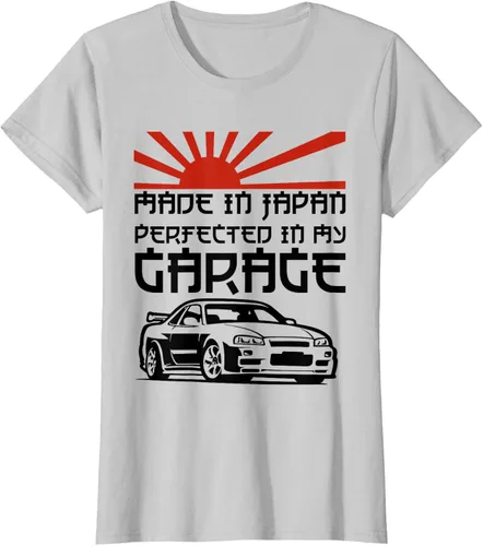 Vista 16 de JDM Japan Motorsport Tuning Car - Camiseta de los años 90, Blanco, S