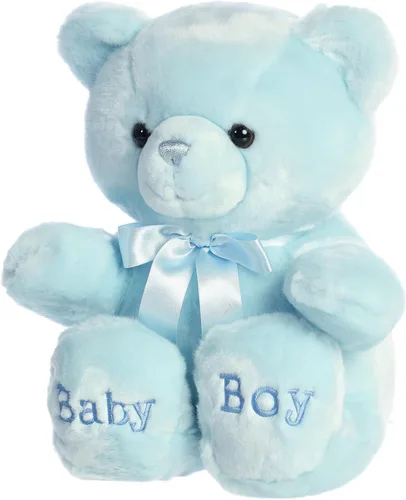 Vista 5 de Aurora® Snuggly Comfy™ - Animal de peluche para bebé, compañero reconfortante, juego imaginativo, color azul, 13 pulgadas