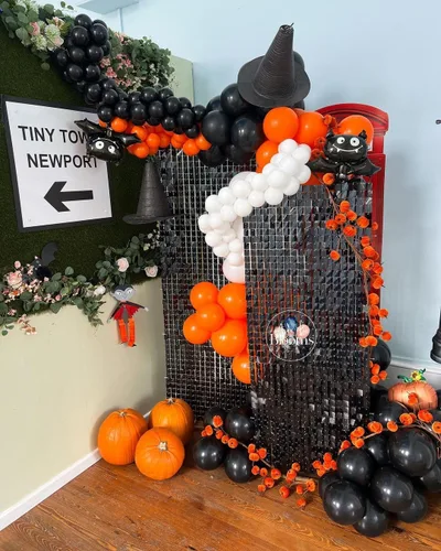 Vista 2 de Fondo negro brillante para pared, 3 x 4 pies, fondo de fotos de graduación con purpurina para fiestas, aniversarios, discotecas, cumpleaños