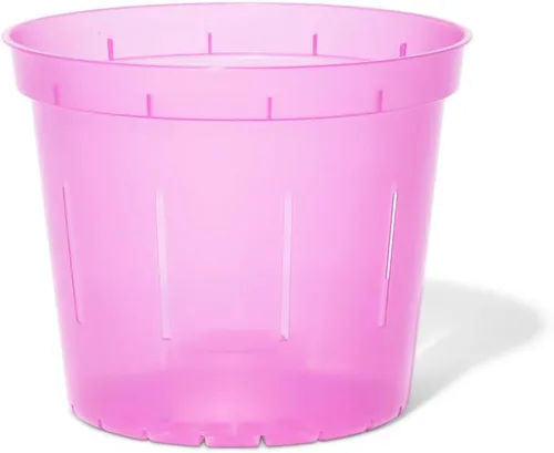 Vista 13 de rePotme Macetas de 4 pulgadas, paquete de 6 macetas (transparentes), maceta transparente ranurada para plantas de interior, perfecta para orquídeas